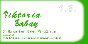 viktoria babay business card
